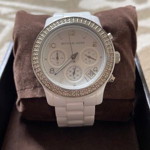 Michael Kors white ceramic watch